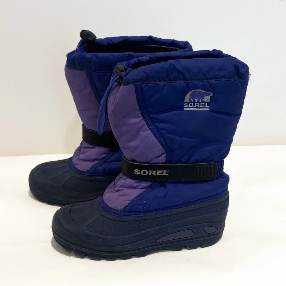 Sorel Flurry Blue and Lavender Winter Snow Boots